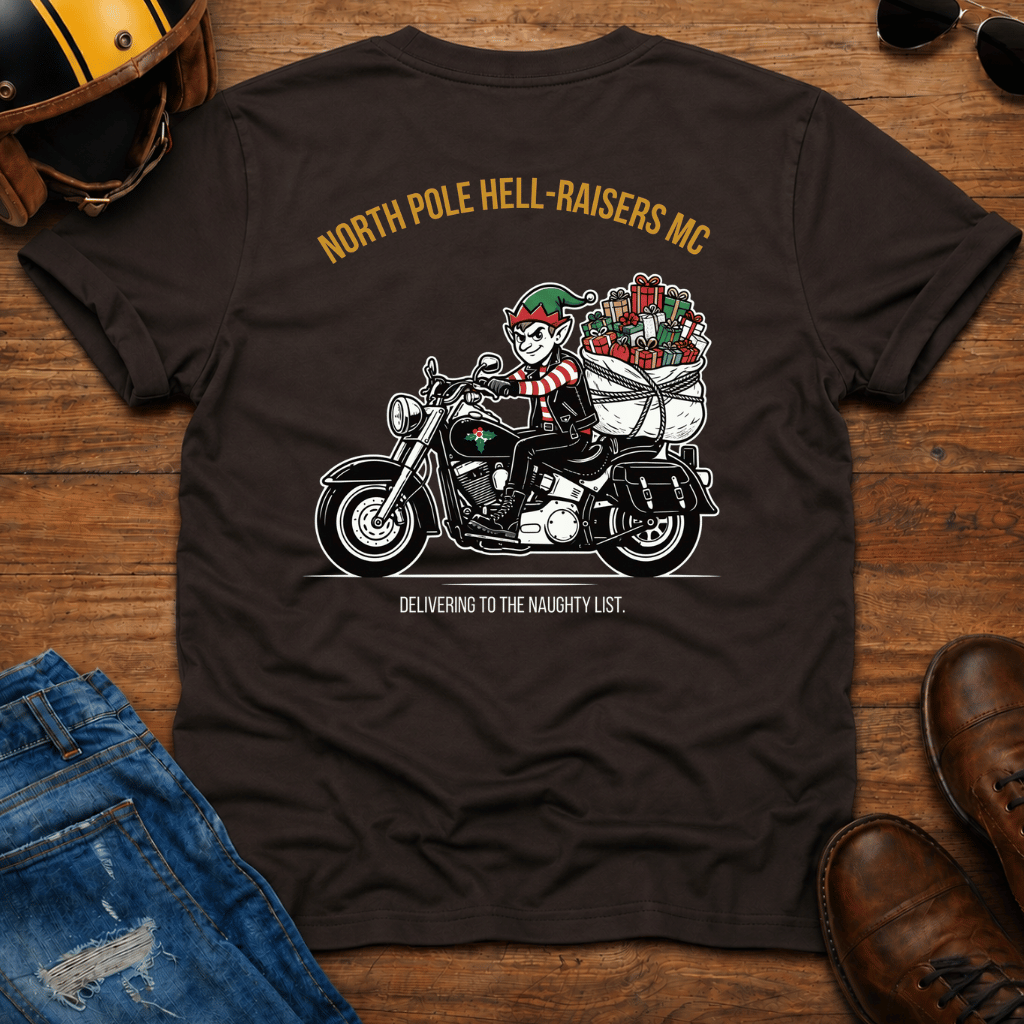 North Pole Hell-Raisers MC Back Print T-Shirt