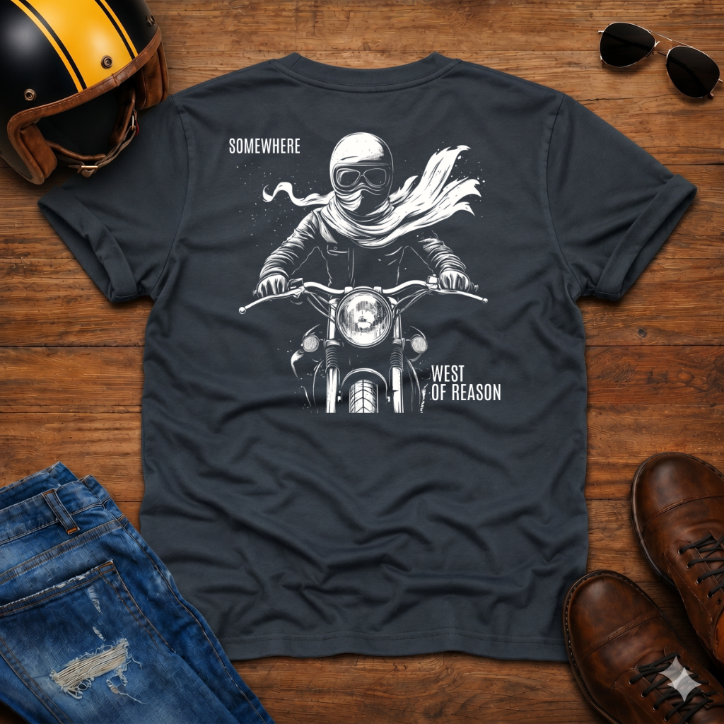 Monk Rider Back Print T-Shirt