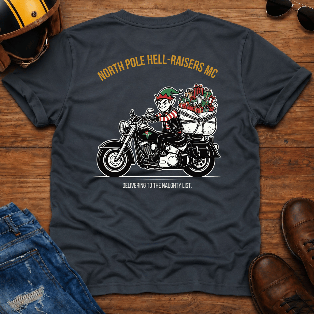 North Pole Hell-Raisers MC Back Print T-Shirt