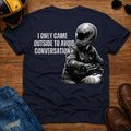 Avoid Conversation Back Print T-Shirt