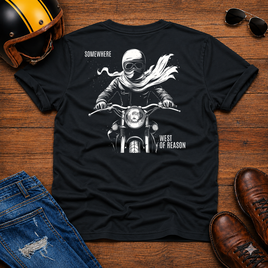Monk Rider Back Print T-Shirt