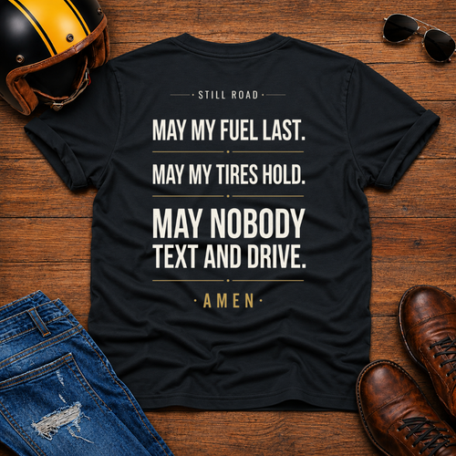 A Rider's Prayer (Back Print) T-Shirt