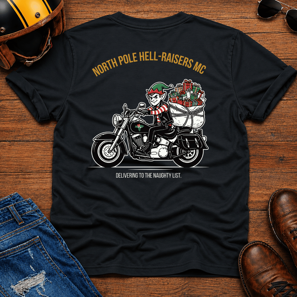 North Pole Hell-Raisers MC Back Print T-Shirt