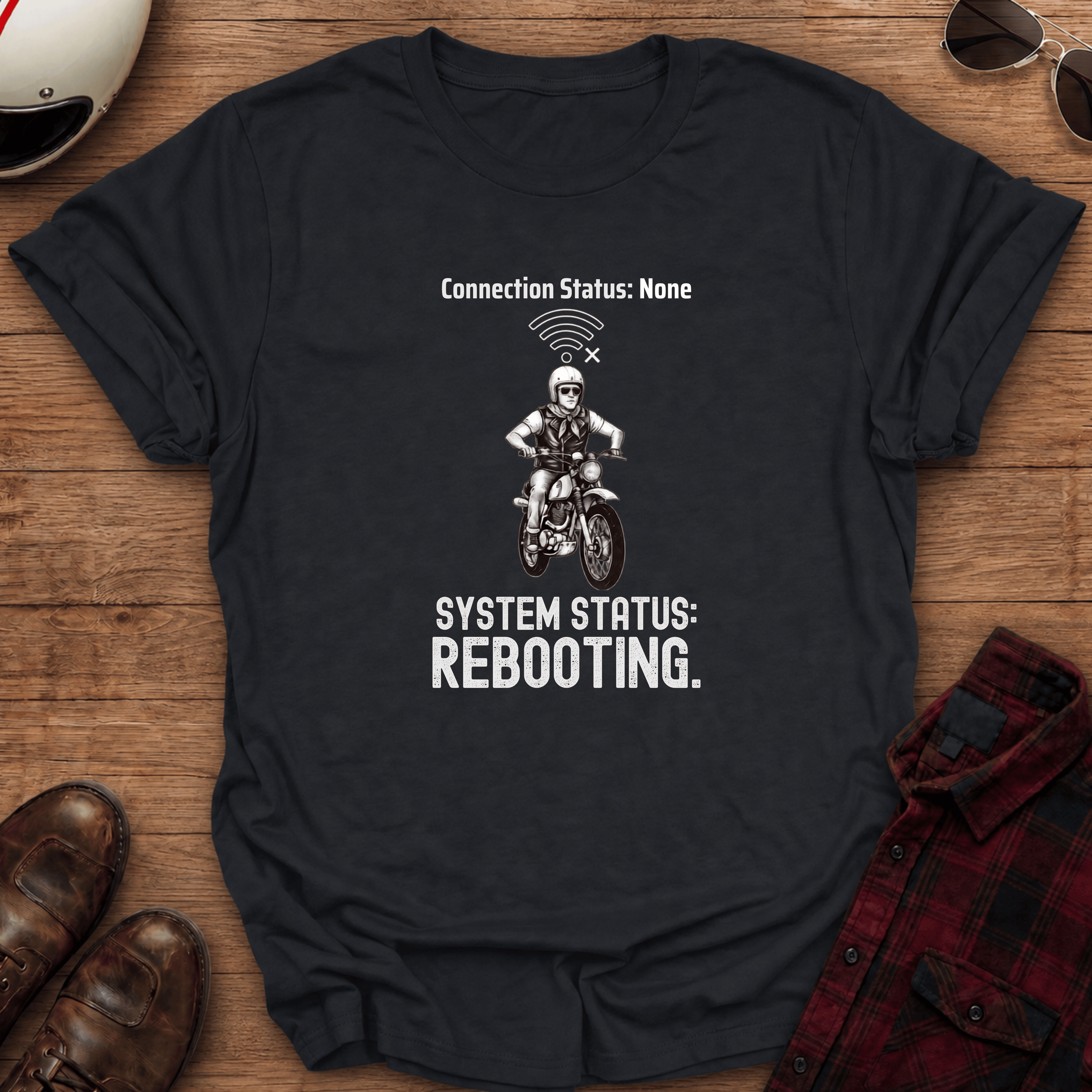 Rebooting Motorcycle T-Shirt
