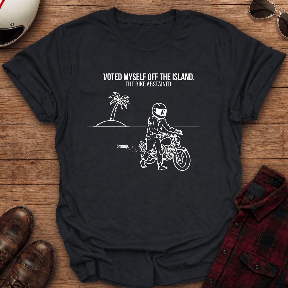 Off The Island Motorcycle T-Shirt