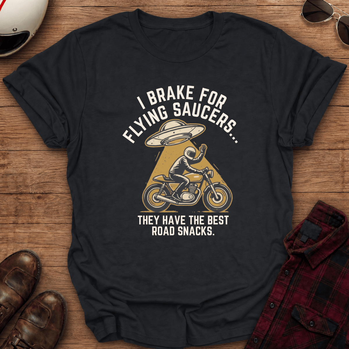 Road Snacks Motorcycle T-Shirt