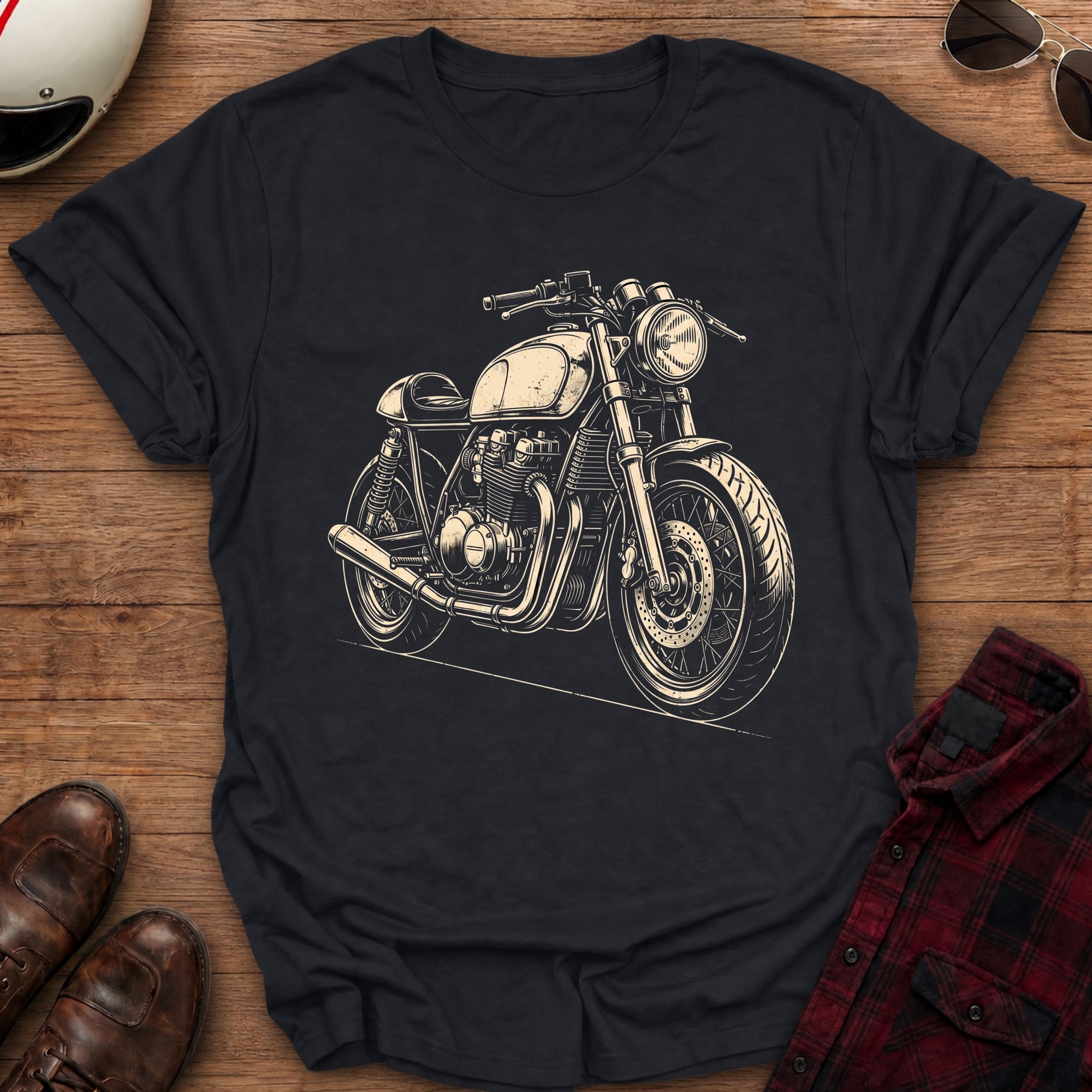 Cafe Racer Motorcycle T-Shirt