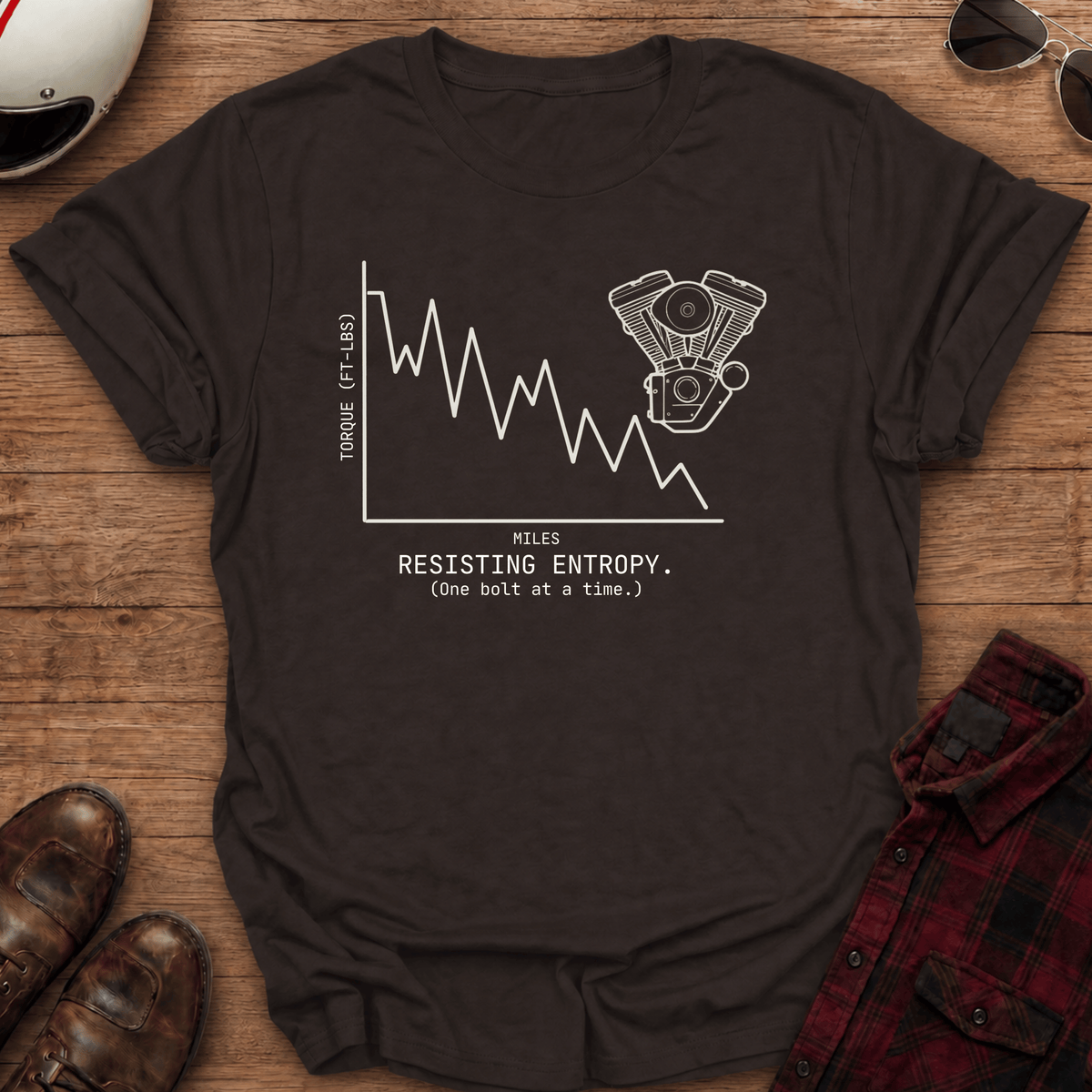 Resisting Entropy Motorcycle T-Shirt