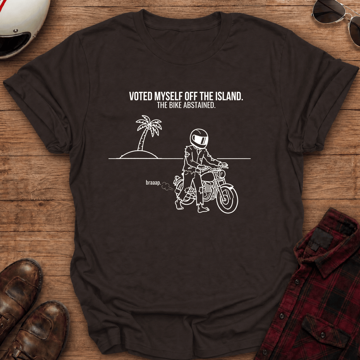 Off The Island Motorcycle T-Shirt