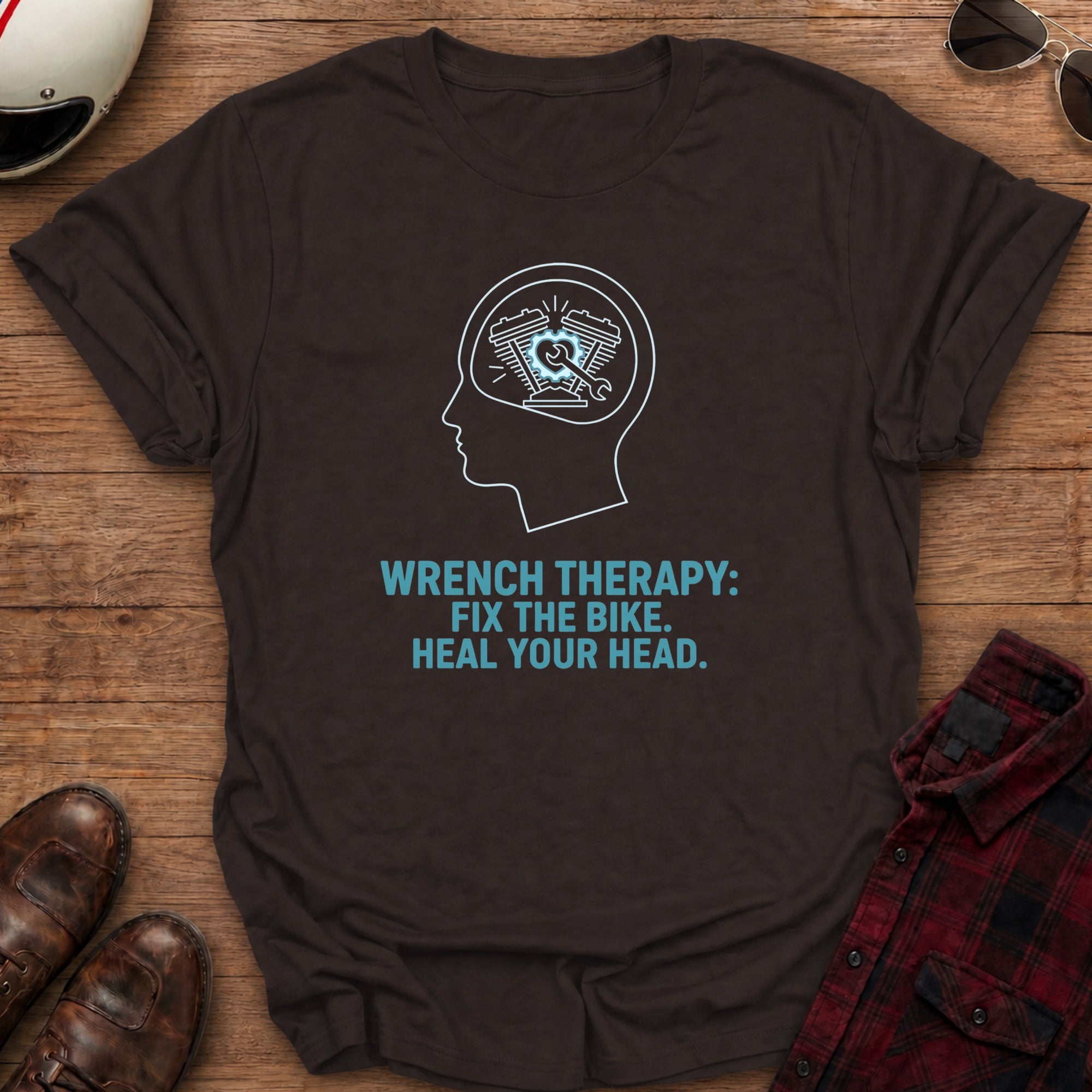 Wrench Therapy Motorcycle T-shirt