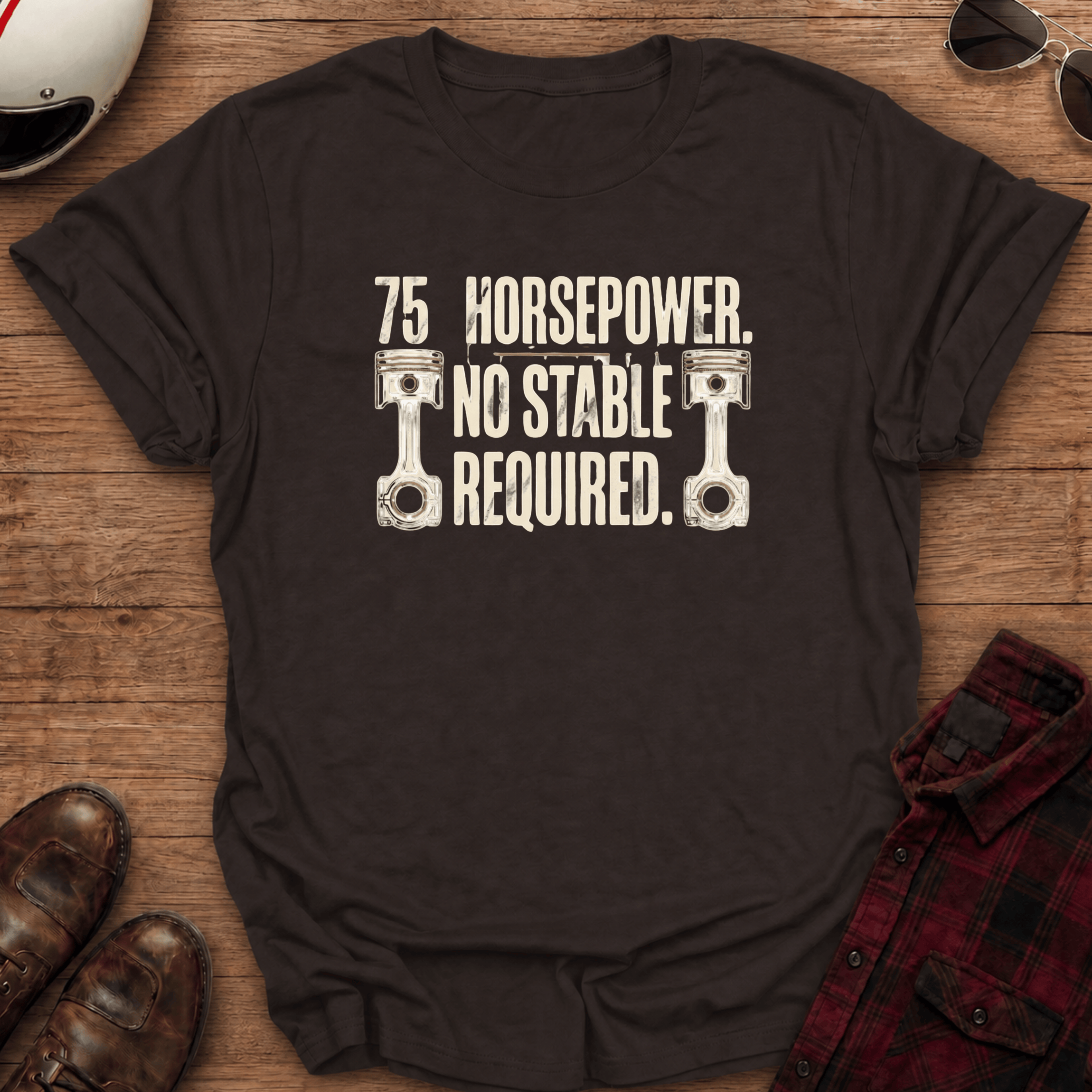 75 Horses Motorcycle T-Shirt