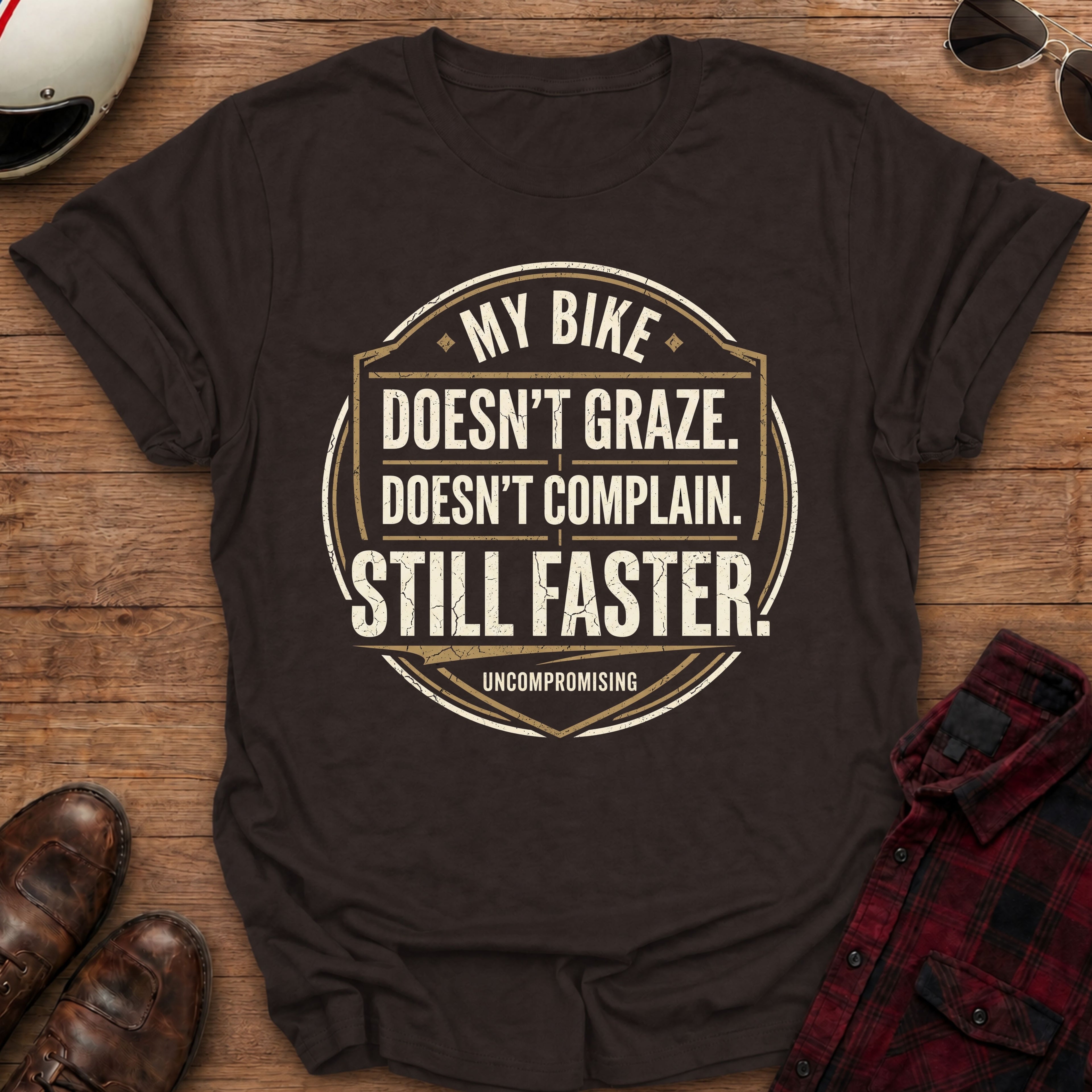 Doesn't Graze Motorcycle T-Shirt