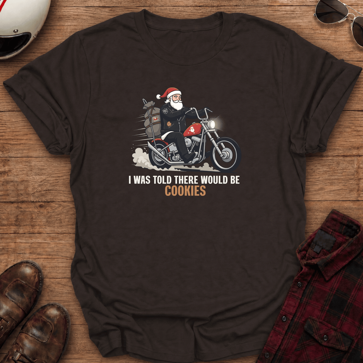 I Was Told There Would Be Cookies Santa T-Shirt