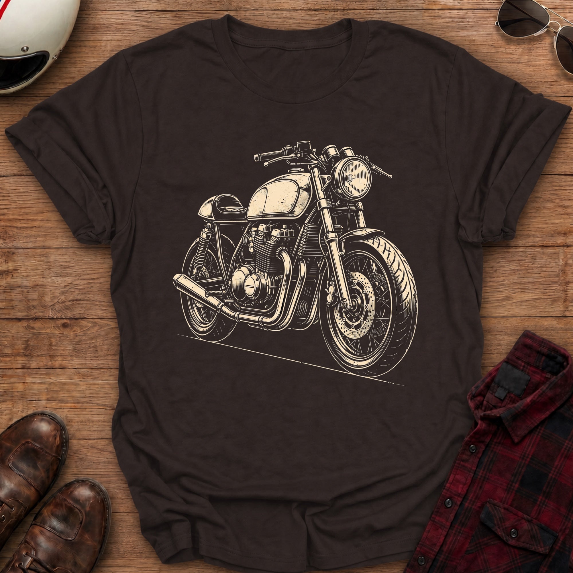 Cafe Racer Motorcycle T-Shirt