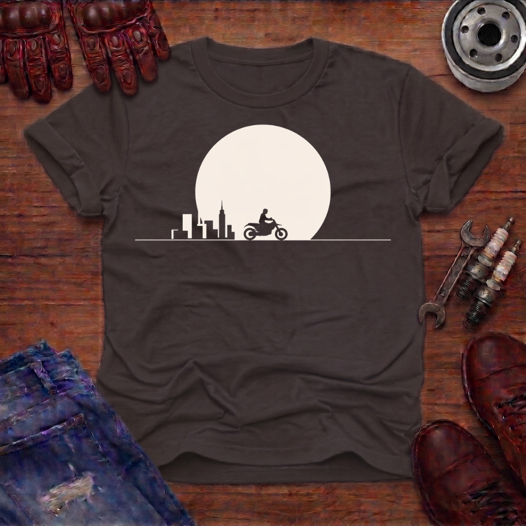 Cityscape Motorcycle T-Shirt