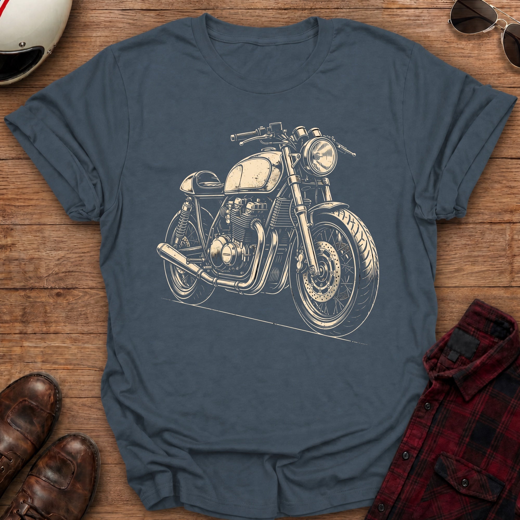 Cafe Racer Motorcycle T-Shirt