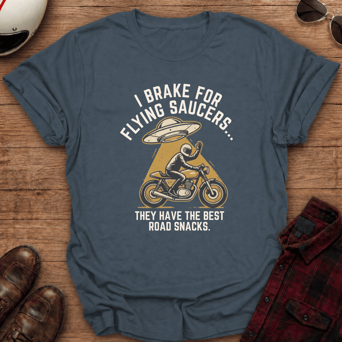 Road Snacks Motorcycle T-Shirt