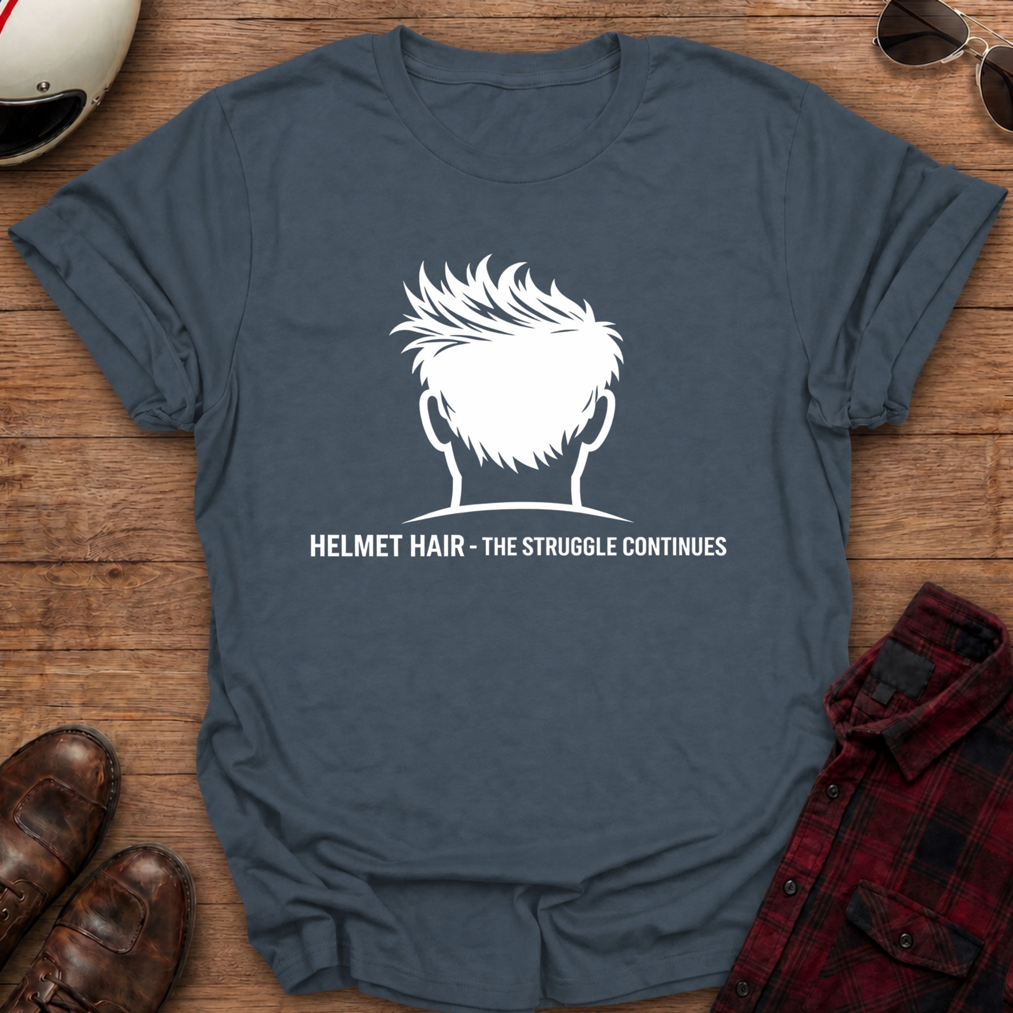 Helmet Hair T-Shirt