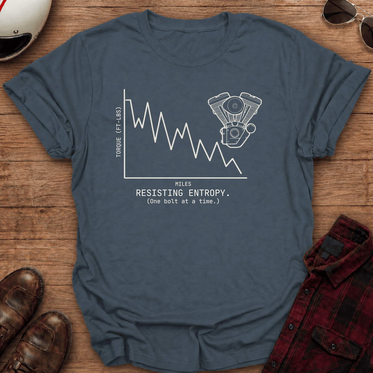 Resisting Entropy Motorcycle T-Shirt