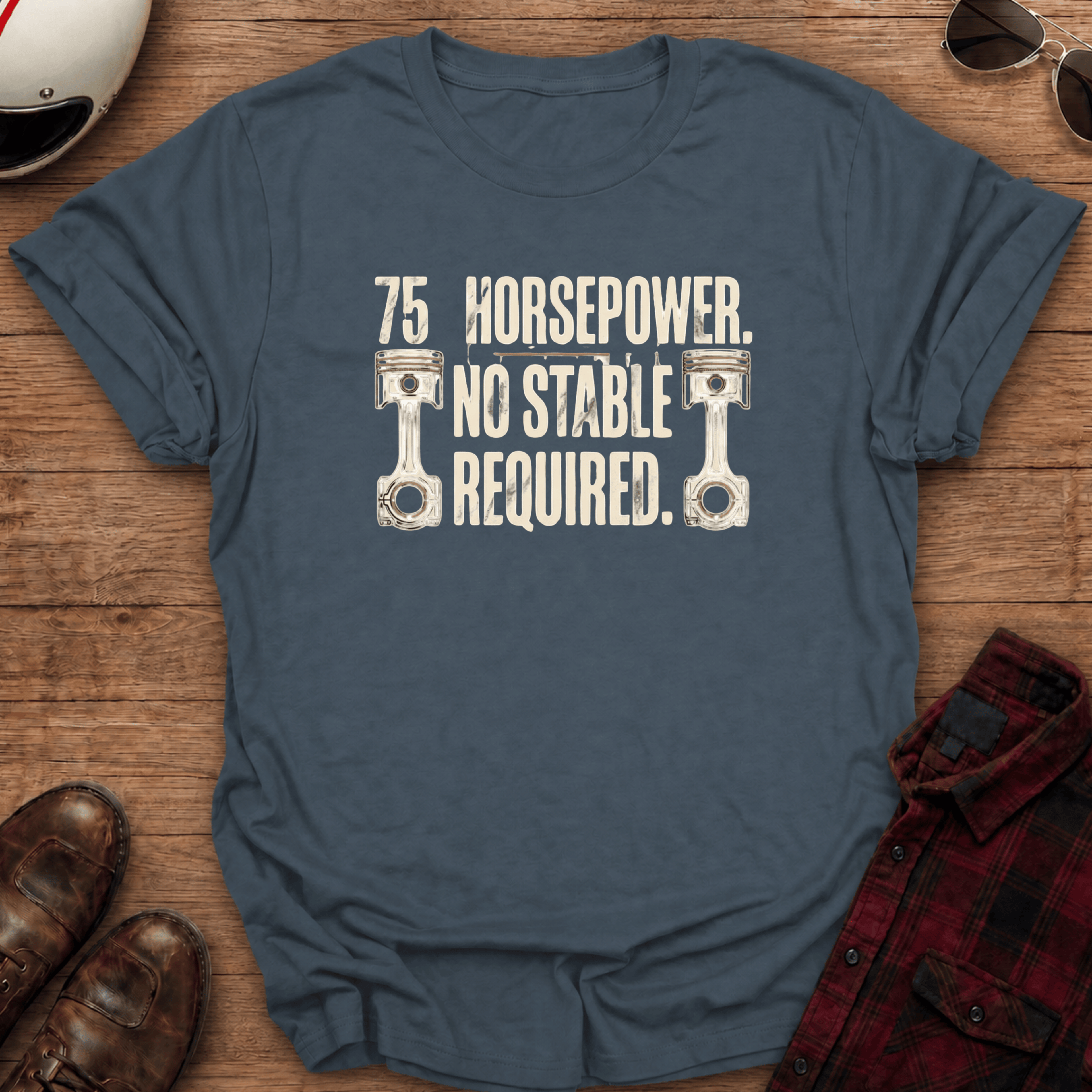 75 Horses Motorcycle T-Shirt