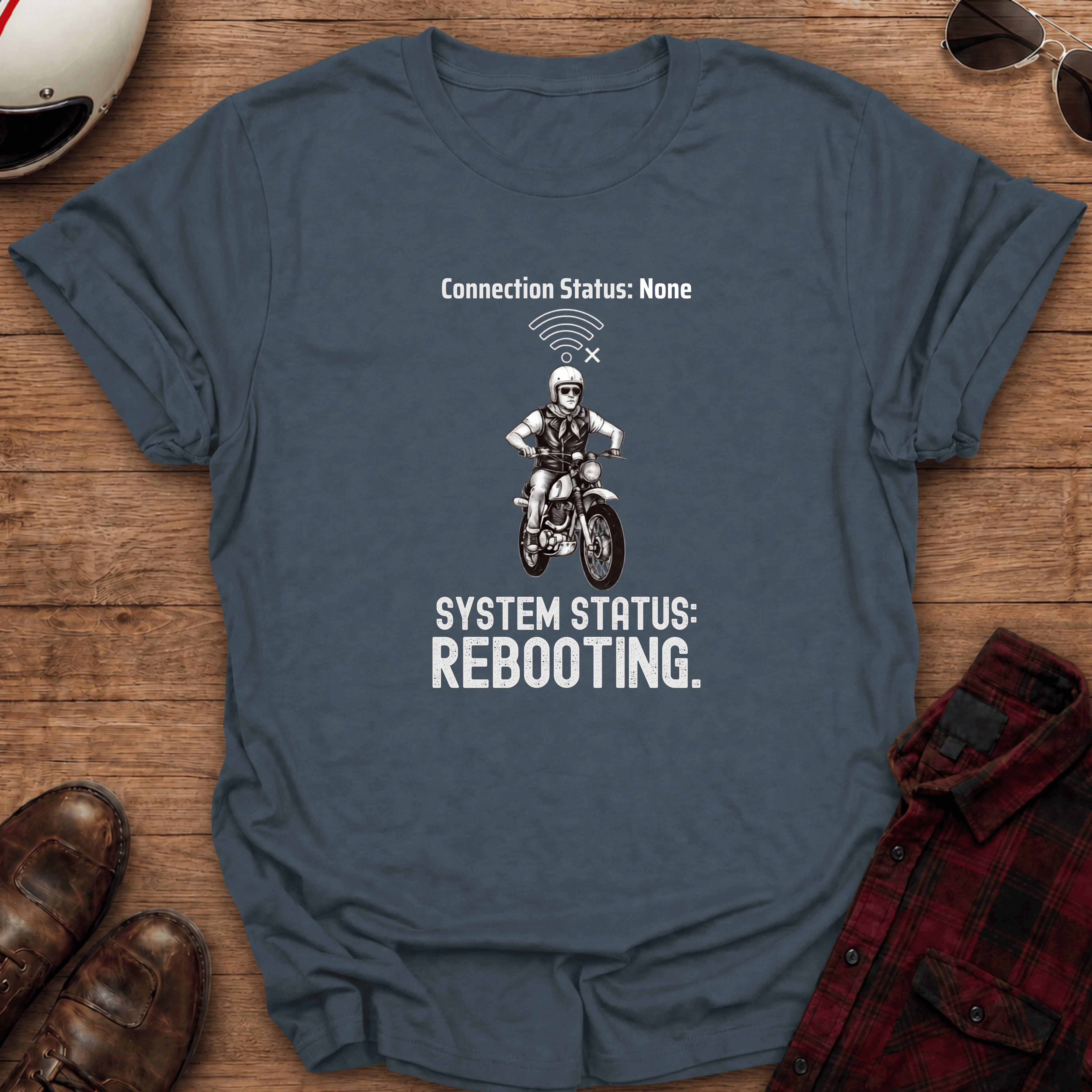 Rebooting Motorcycle T-Shirt
