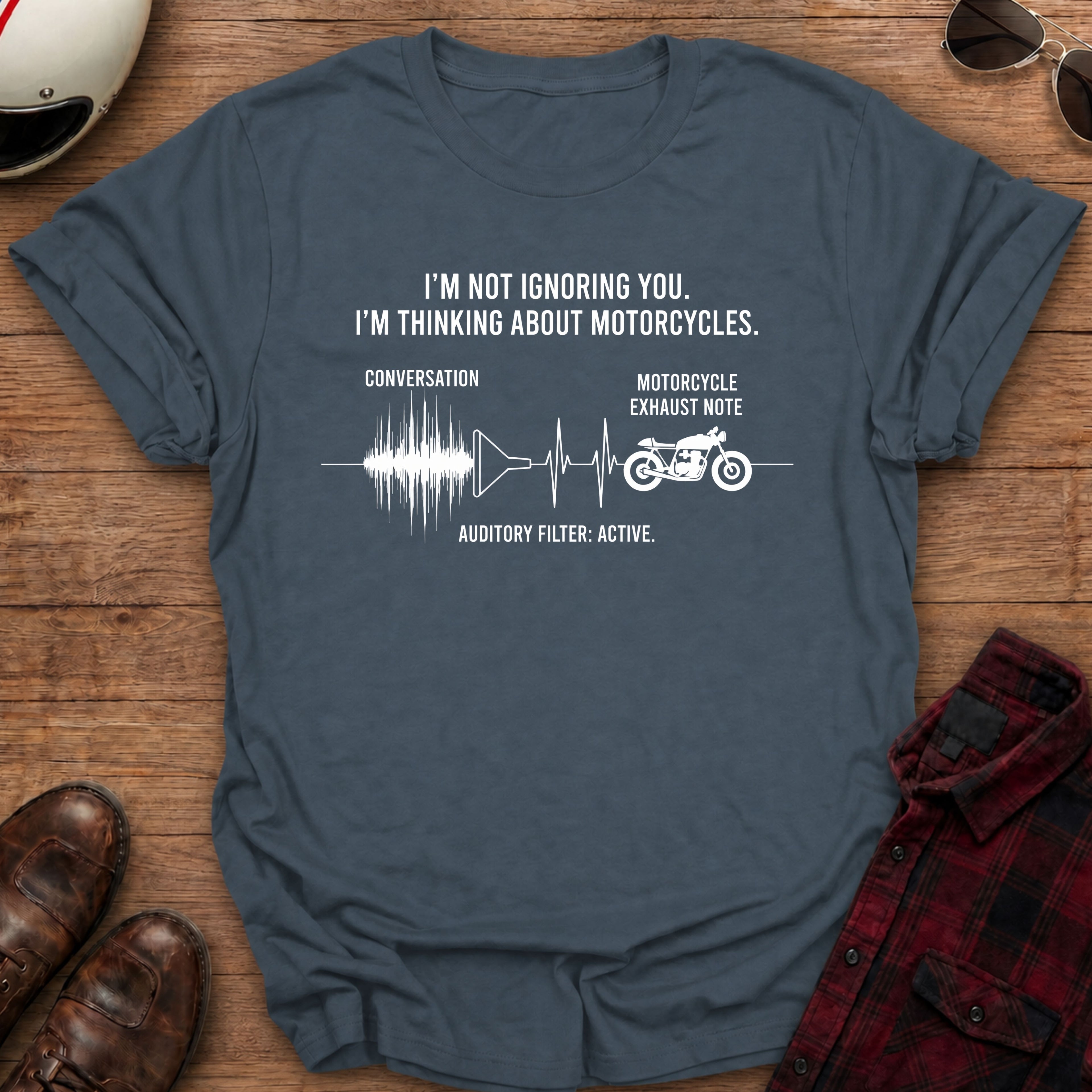 Auditory Filter Motorcycle T-Shirt