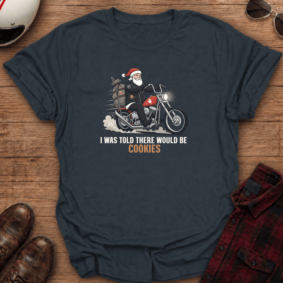 I Was Told There Would Be Cookies Santa T-Shirt