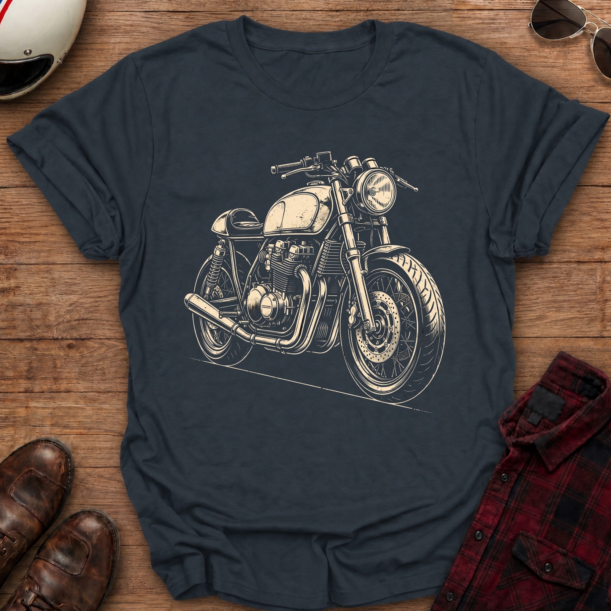 Cafe Racer Motorcycle T-Shirt