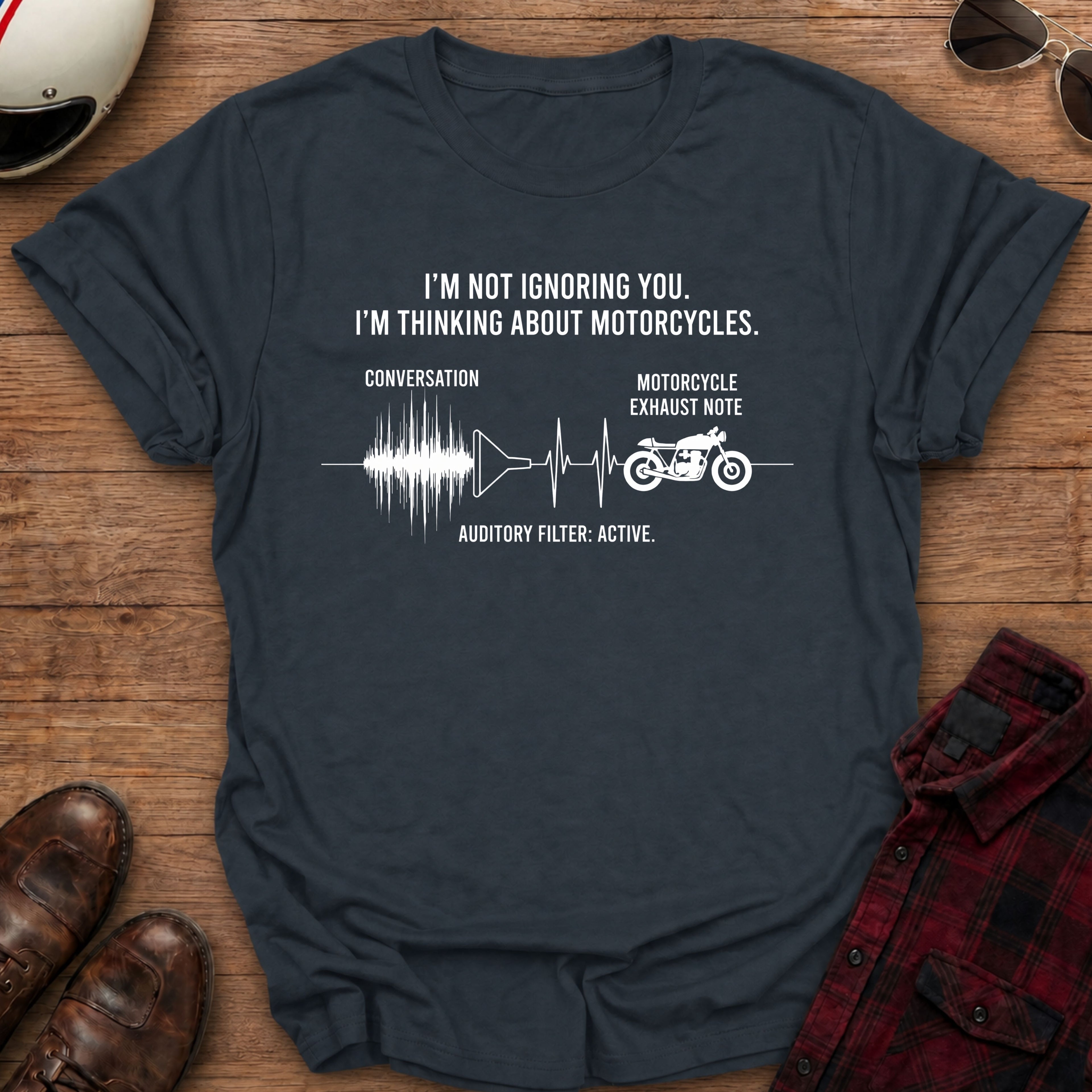 Auditory Filter Motorcycle T-Shirt
