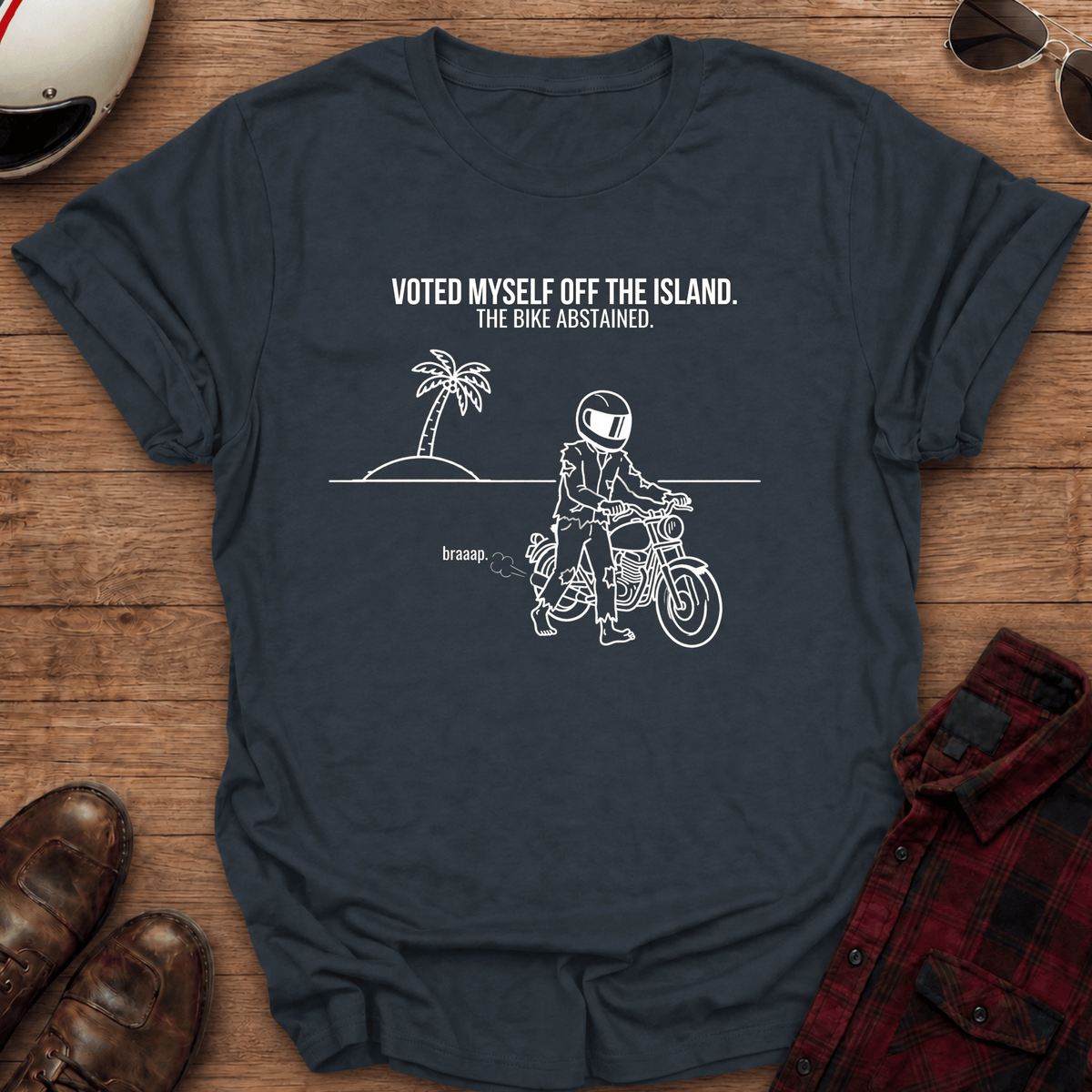 Off The Island Motorcycle T-Shirt