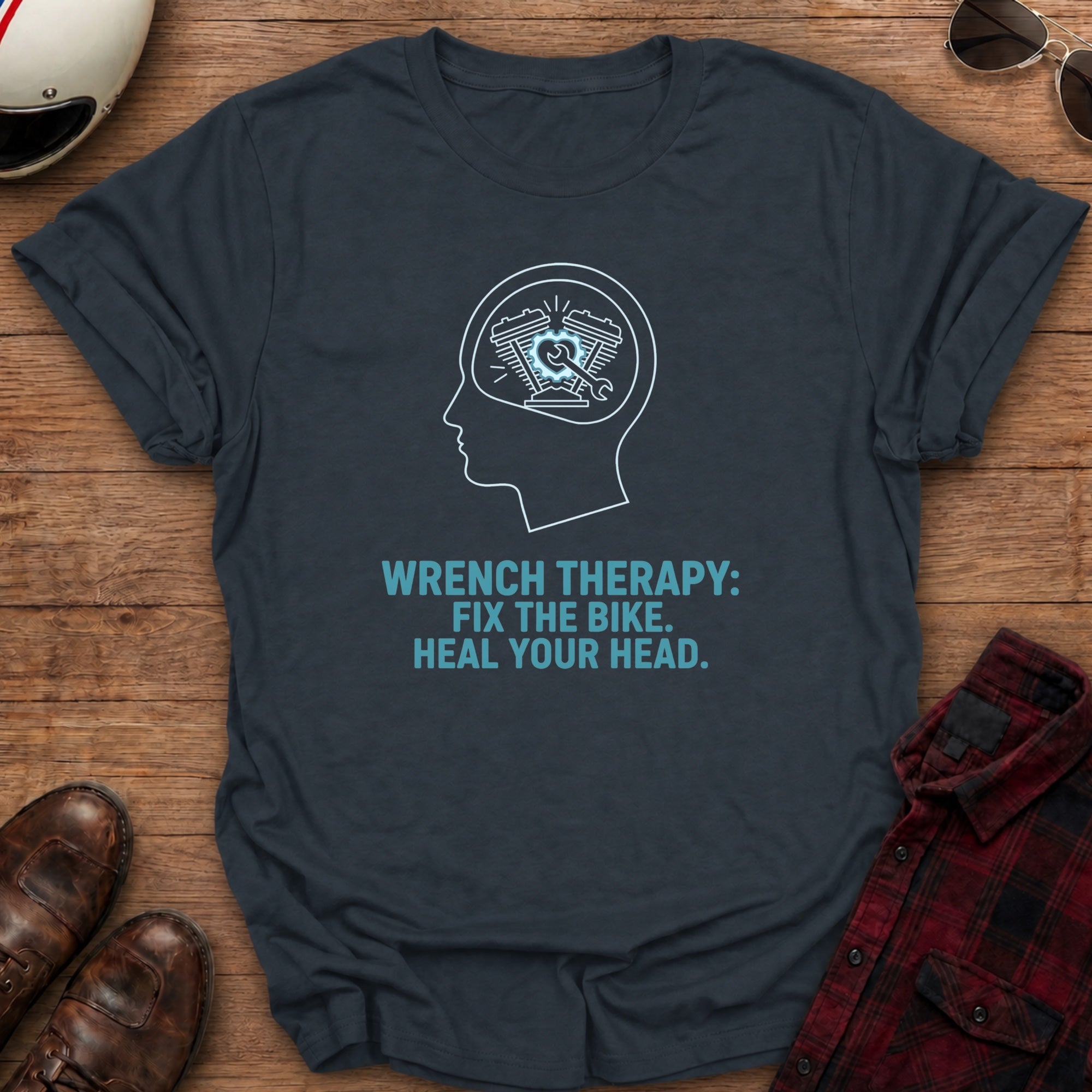 Wrench Therapy Motorcycle T-shirt