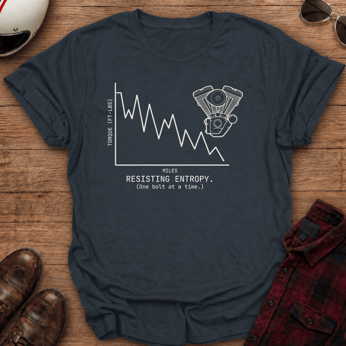 Resisting Entropy Motorcycle T-Shirt