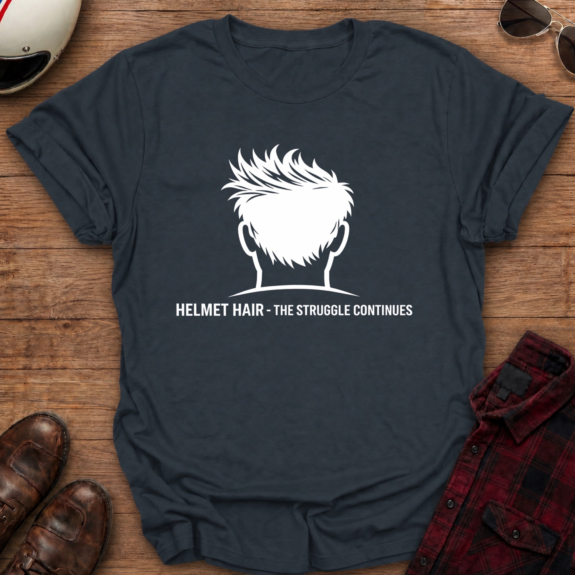 Helmet Hair T-Shirt
