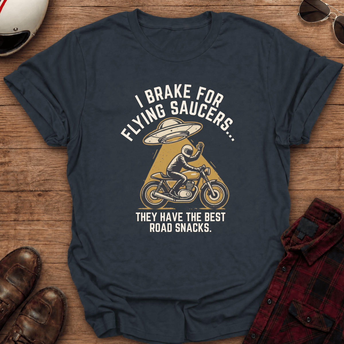 Road Snacks Motorcycle T-Shirt