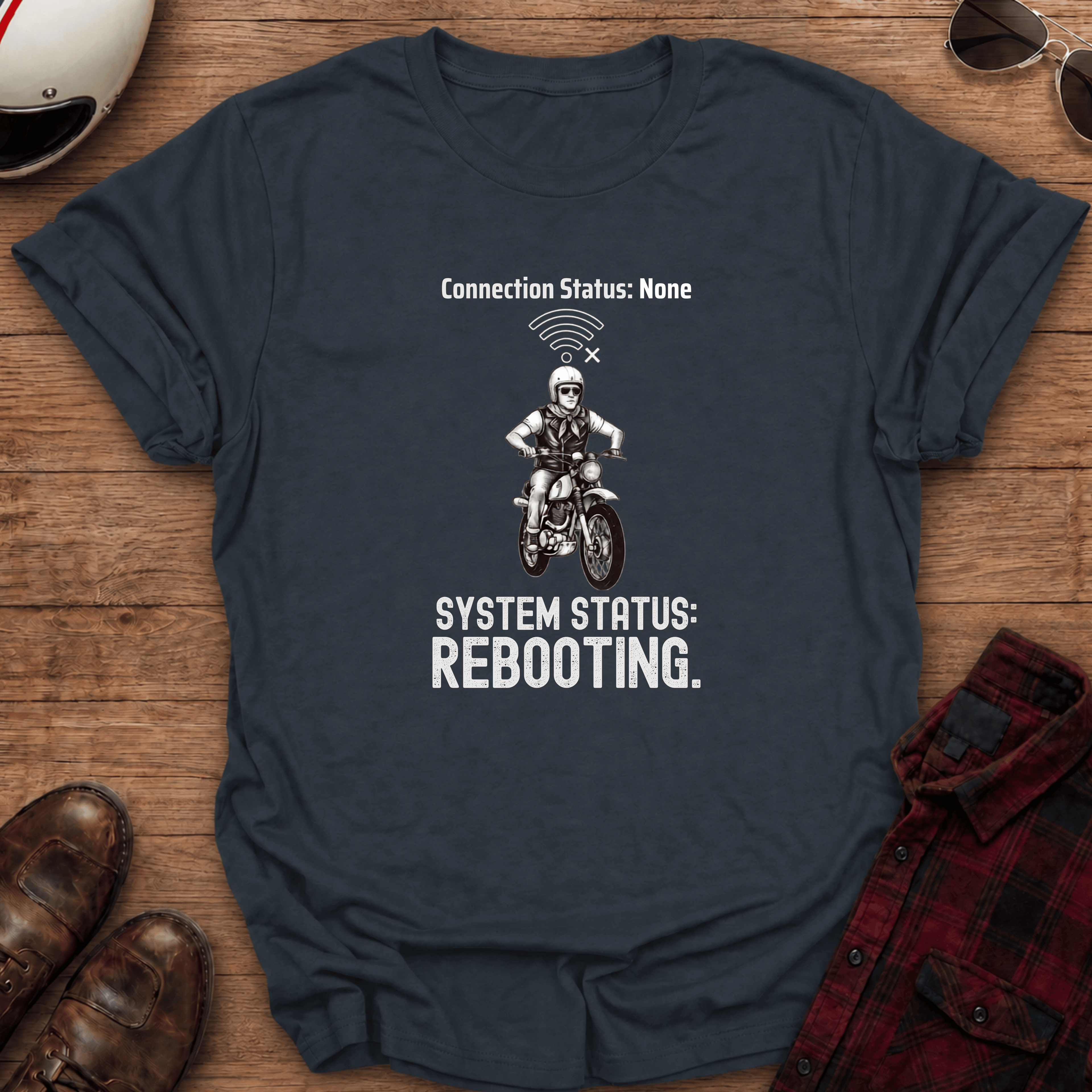Rebooting Motorcycle T-Shirt