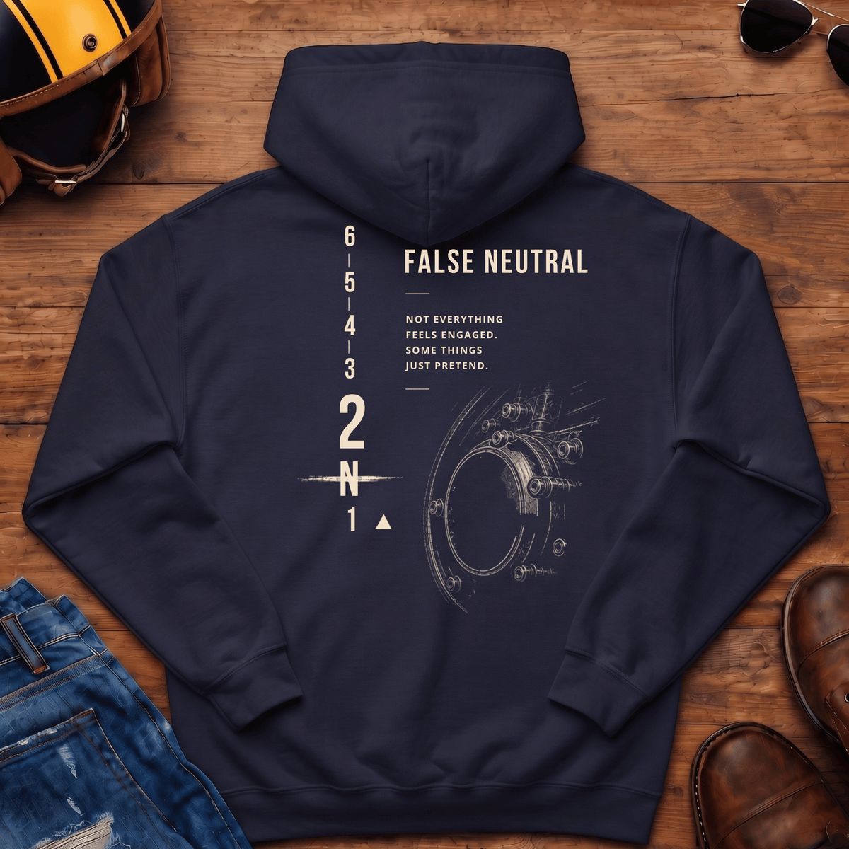 False Neutral Hooded Sweatshirt