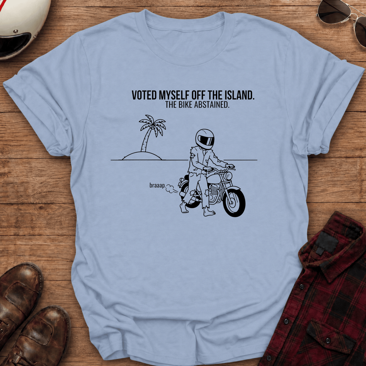 Off The Island Motorcycle T-Shirt