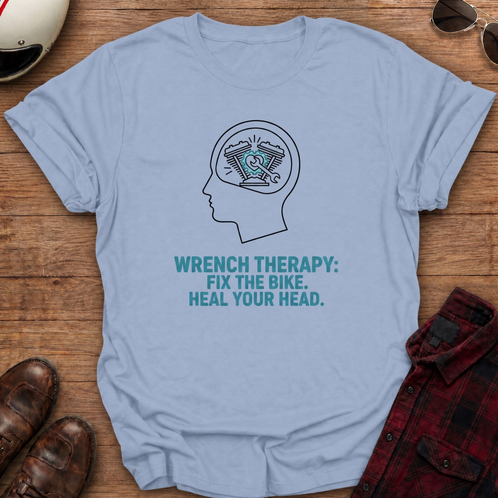 Wrench Therapy Motorcycle T-shirt