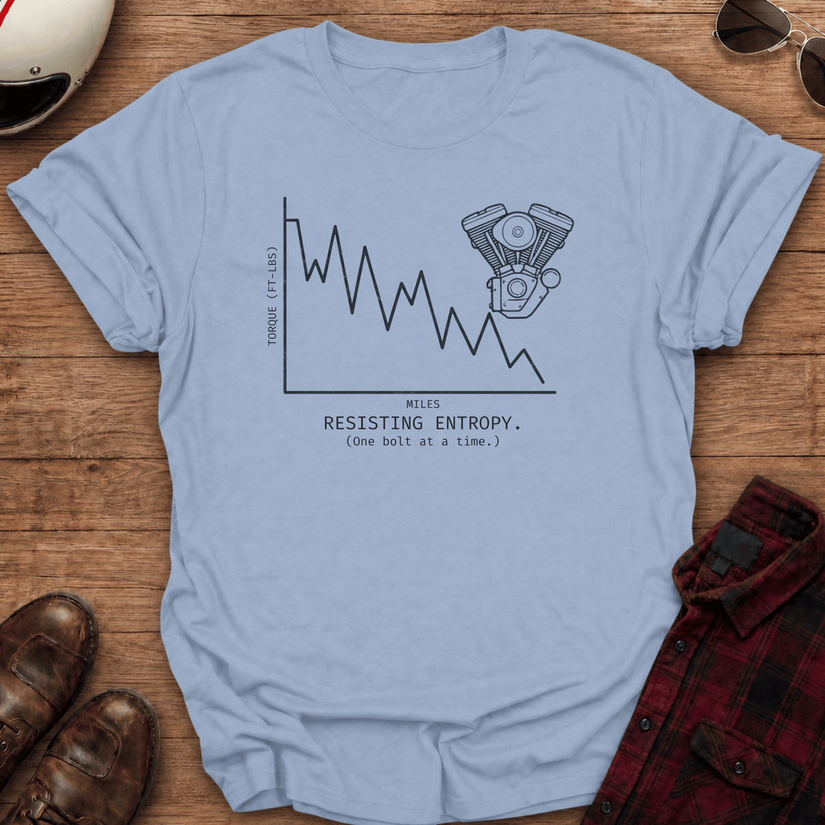 Resisting Entropy Motorcycle T-Shirt