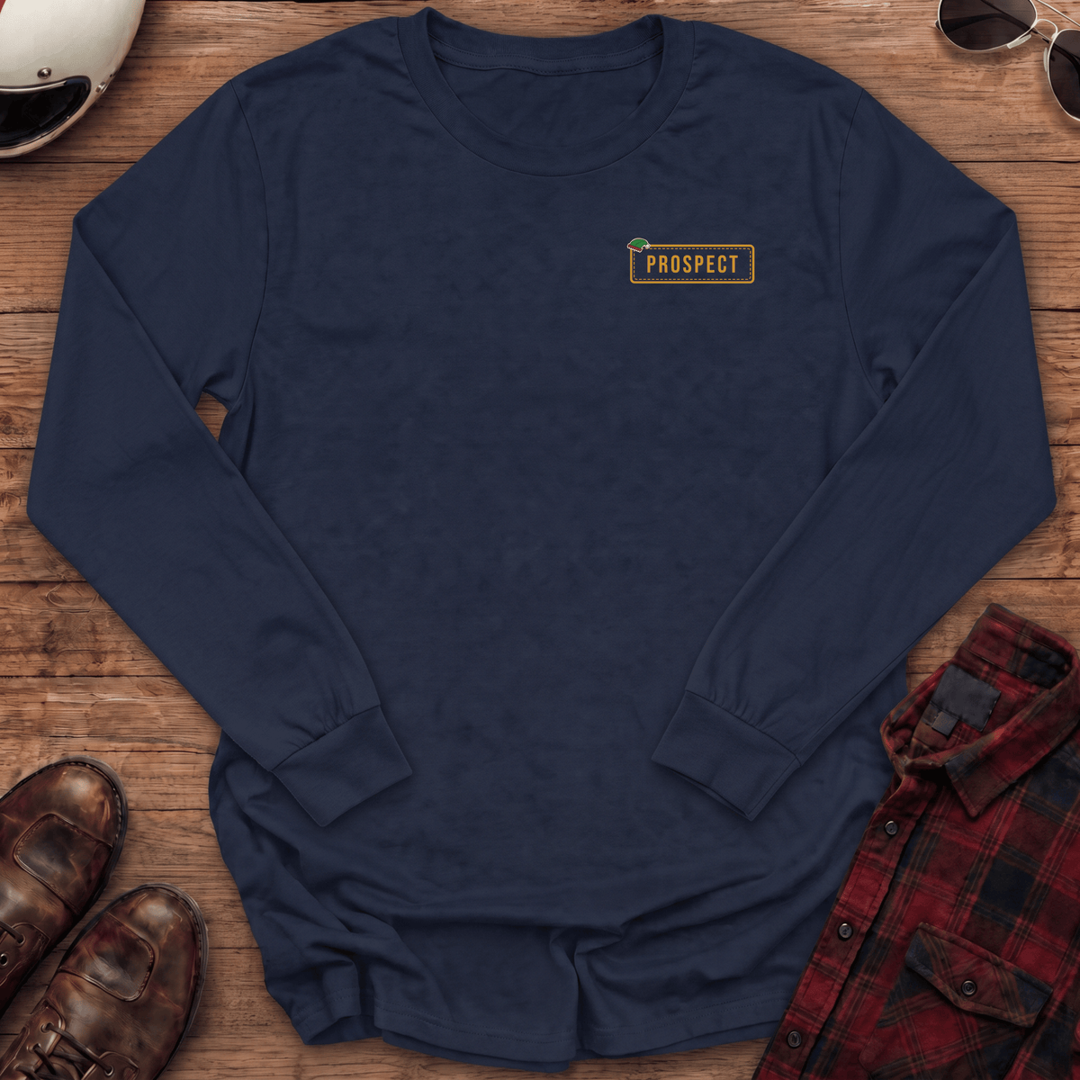 North Pole Hell-Raisers MC Back Print Long Sleeve Motorcycle T-Shirt
