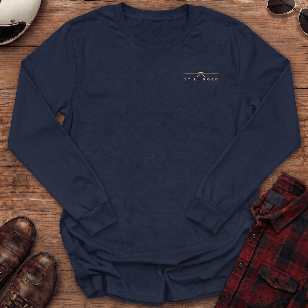 Sleigh Bells Ring Gremlins Flee Back Print Motorcycle Long Sleeve T-Shirt