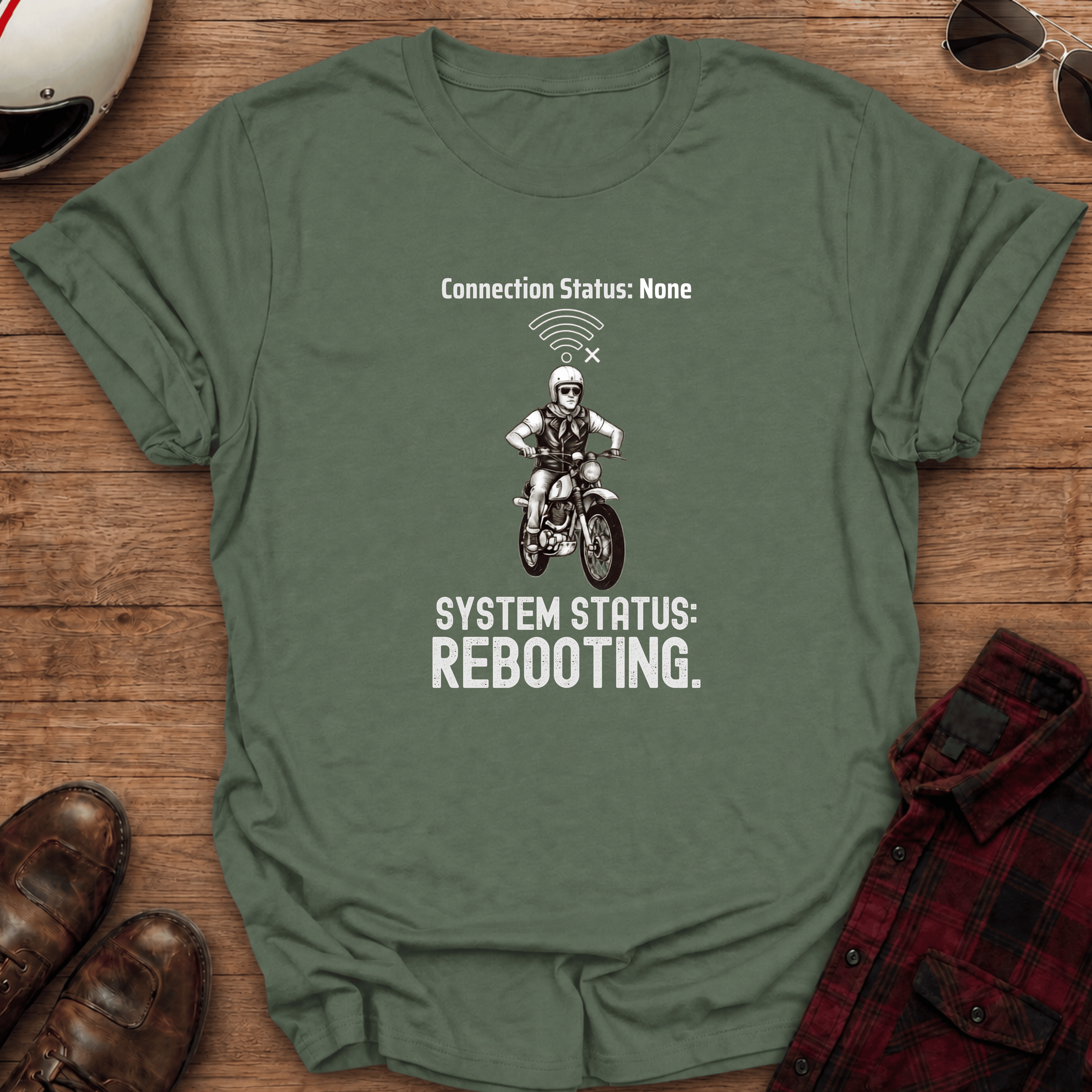 Rebooting Motorcycle T-Shirt