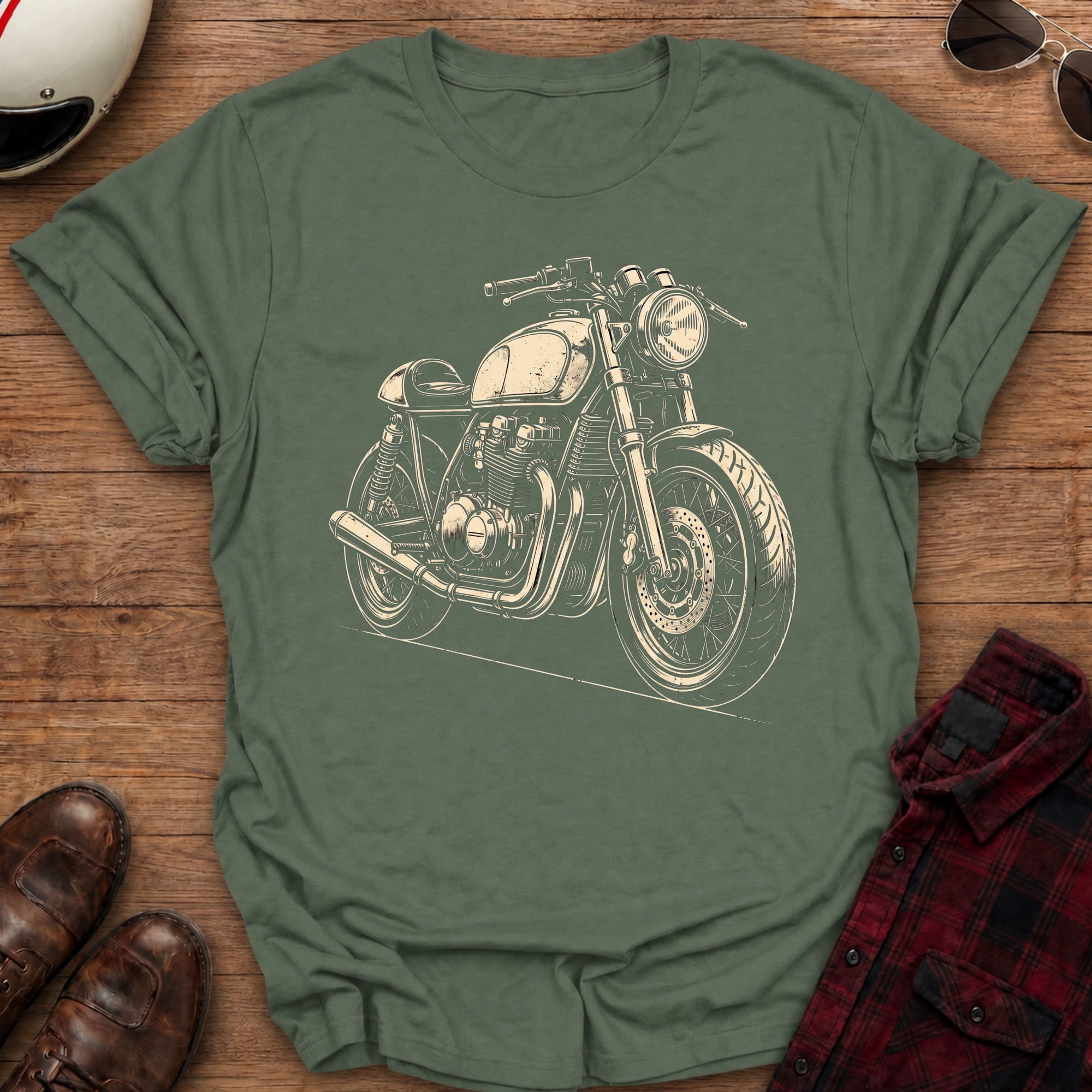 Cafe Racer Motorcycle T-Shirt