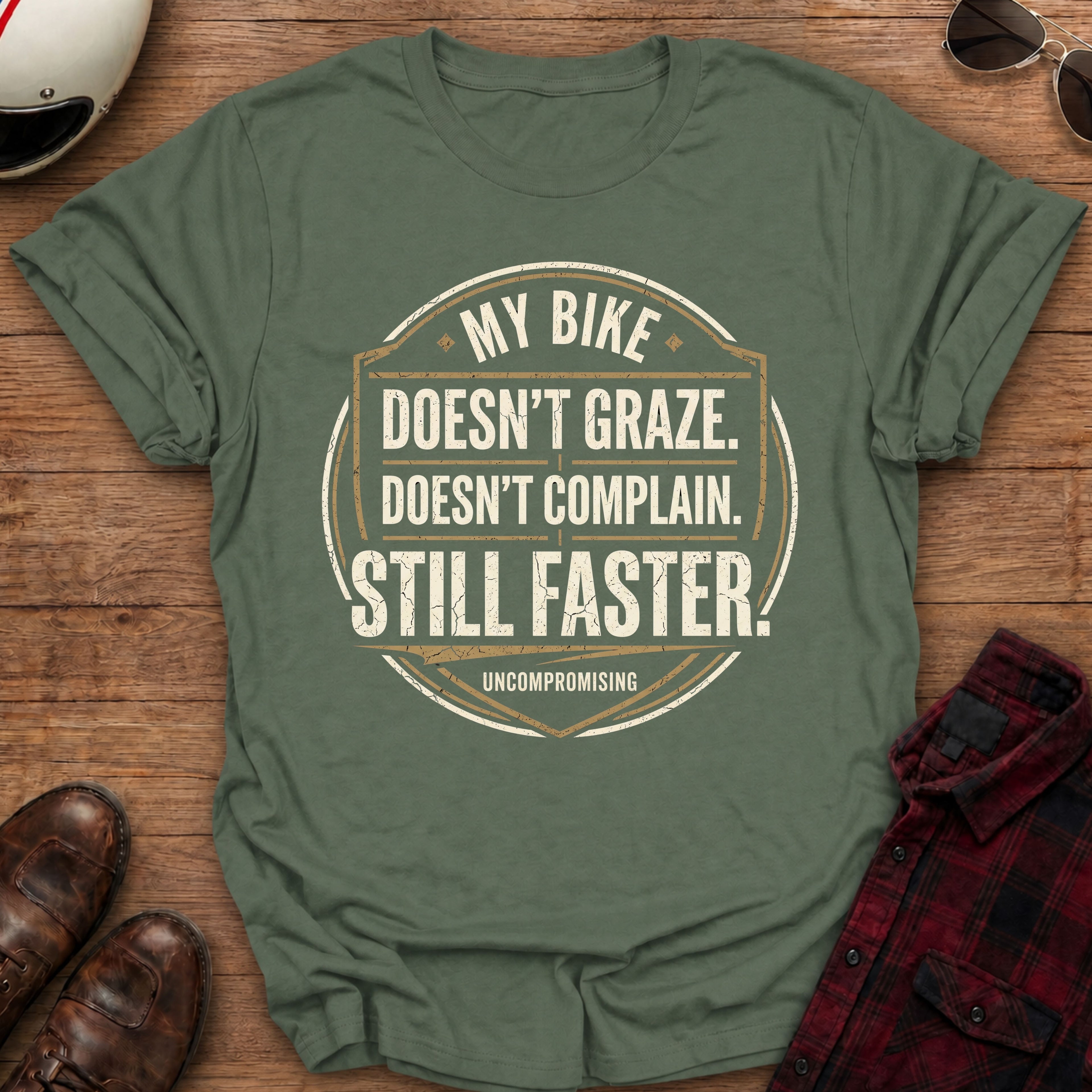 Doesn't Graze Motorcycle T-Shirt