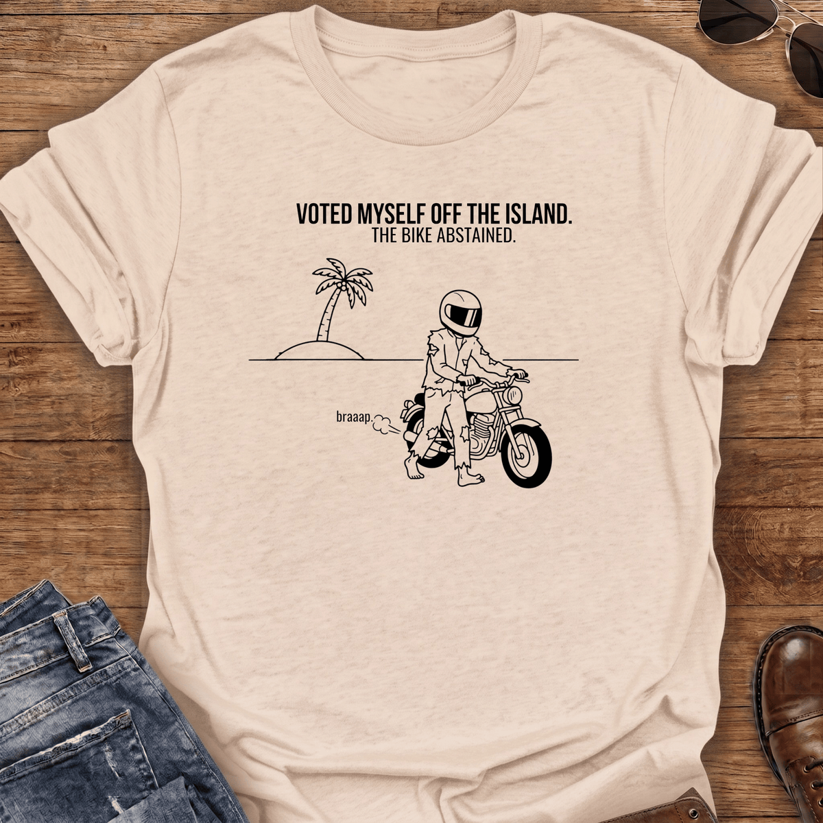 Off The Island Motorcycle T-Shirt