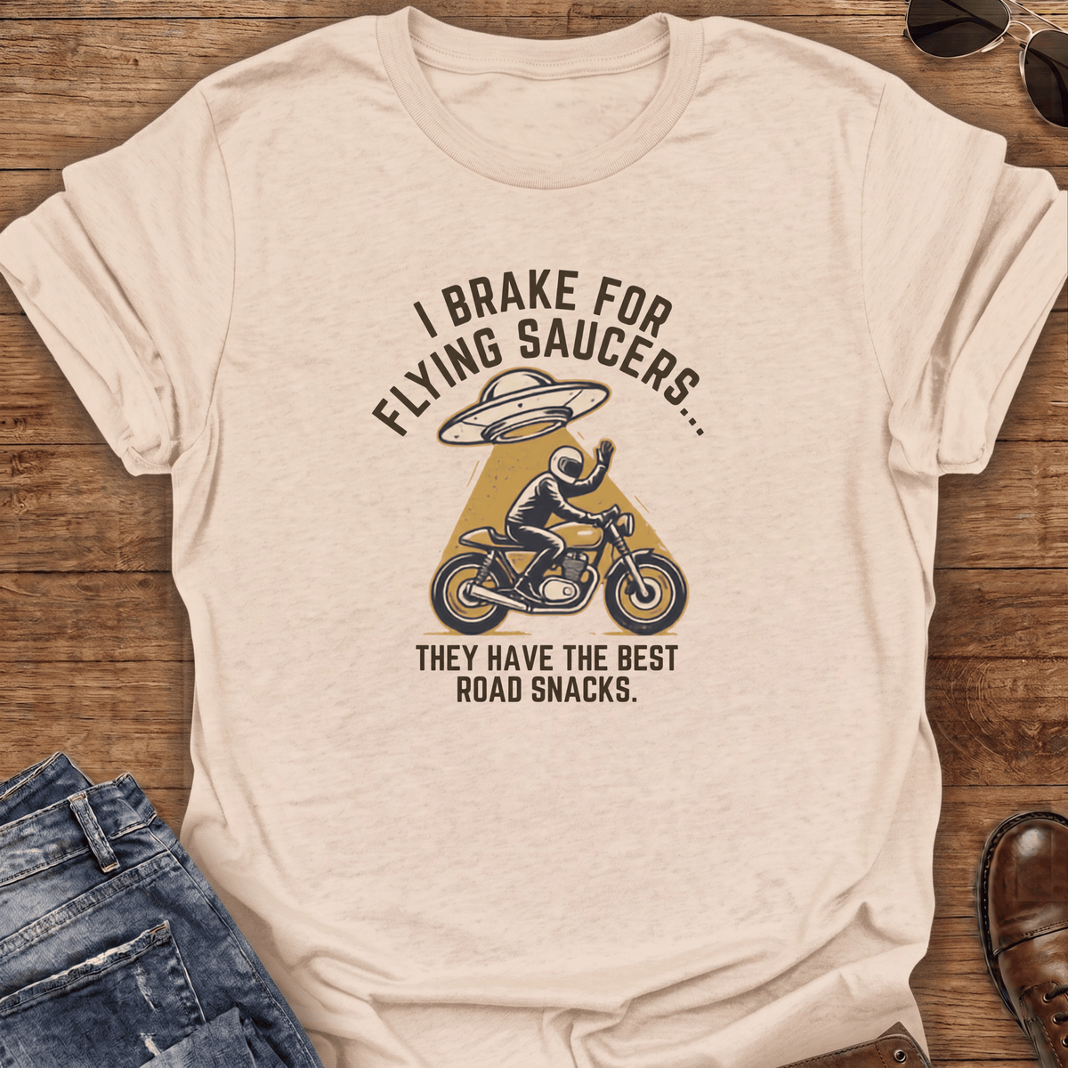 Road Snacks Motorcycle T-Shirt