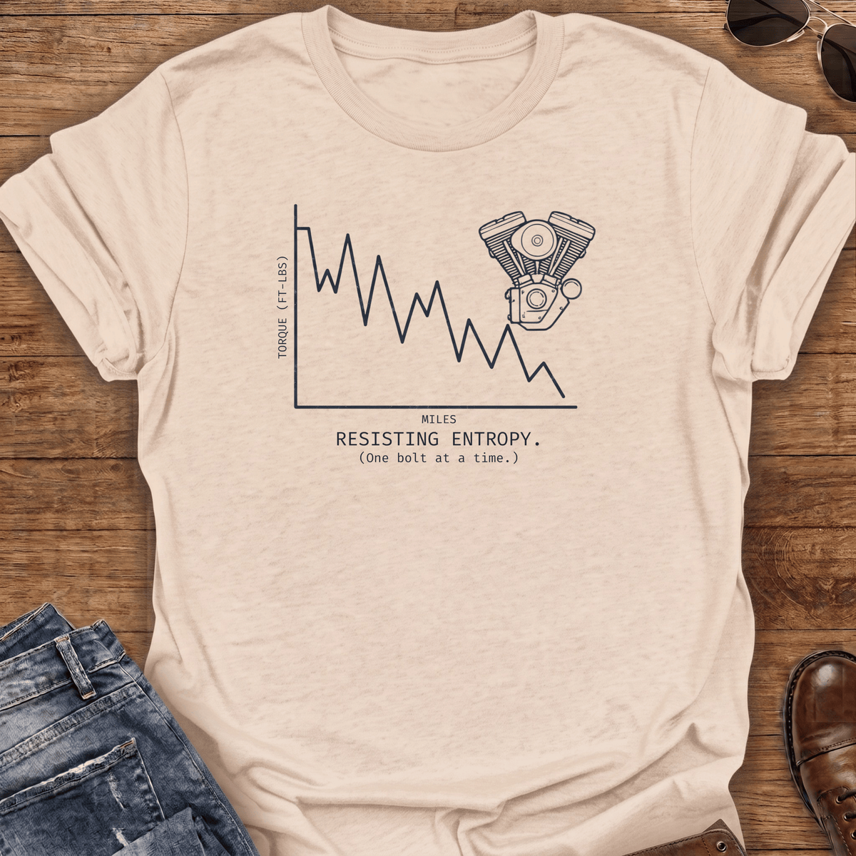 Resisting Entropy Motorcycle T-Shirt