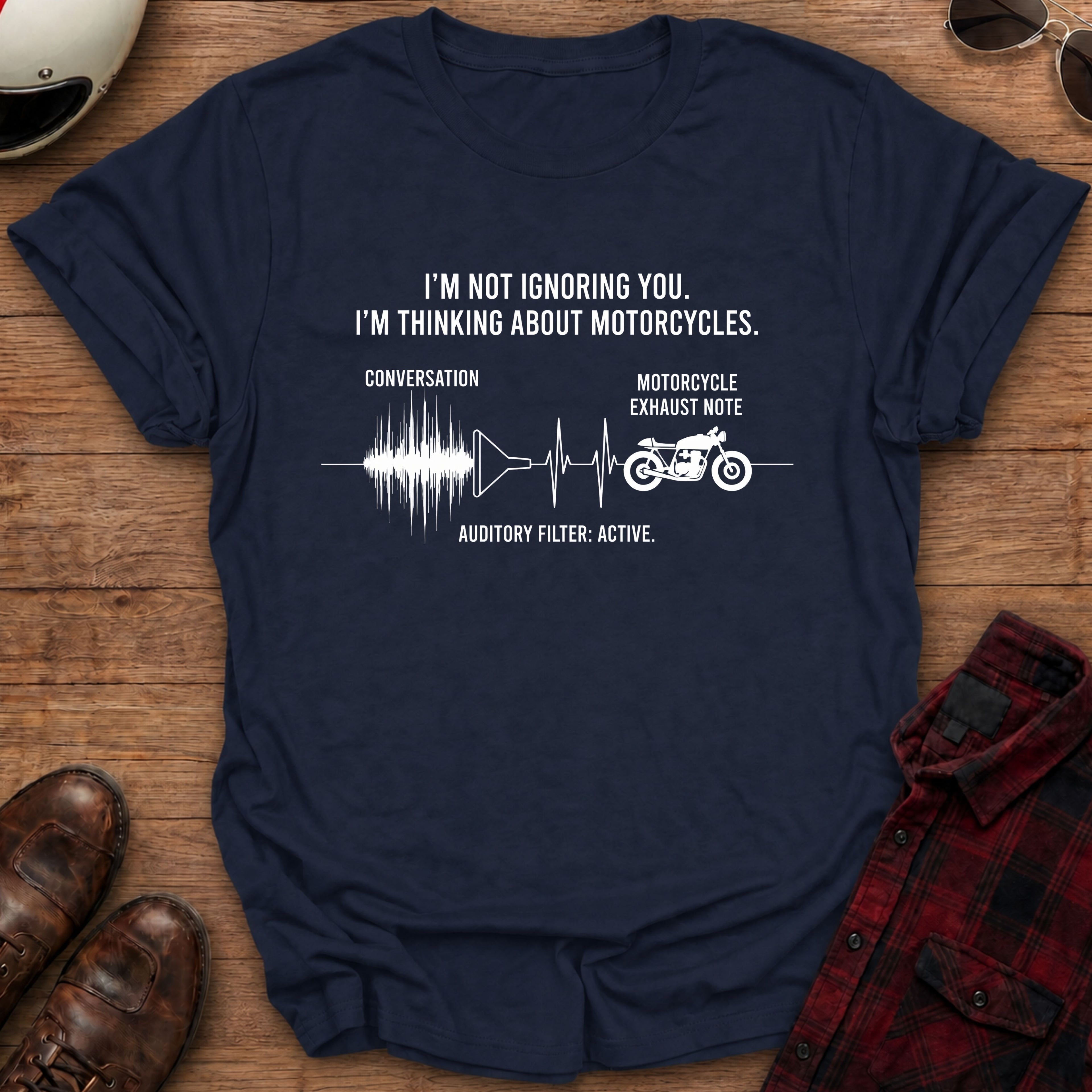 Auditory Filter Motorcycle T-Shirt