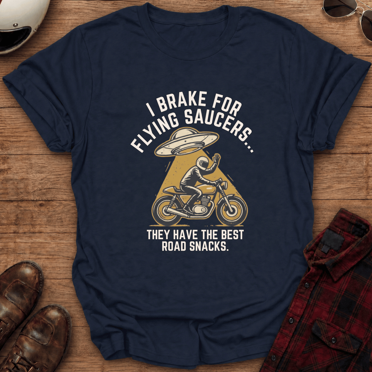 Road Snacks Motorcycle T-Shirt