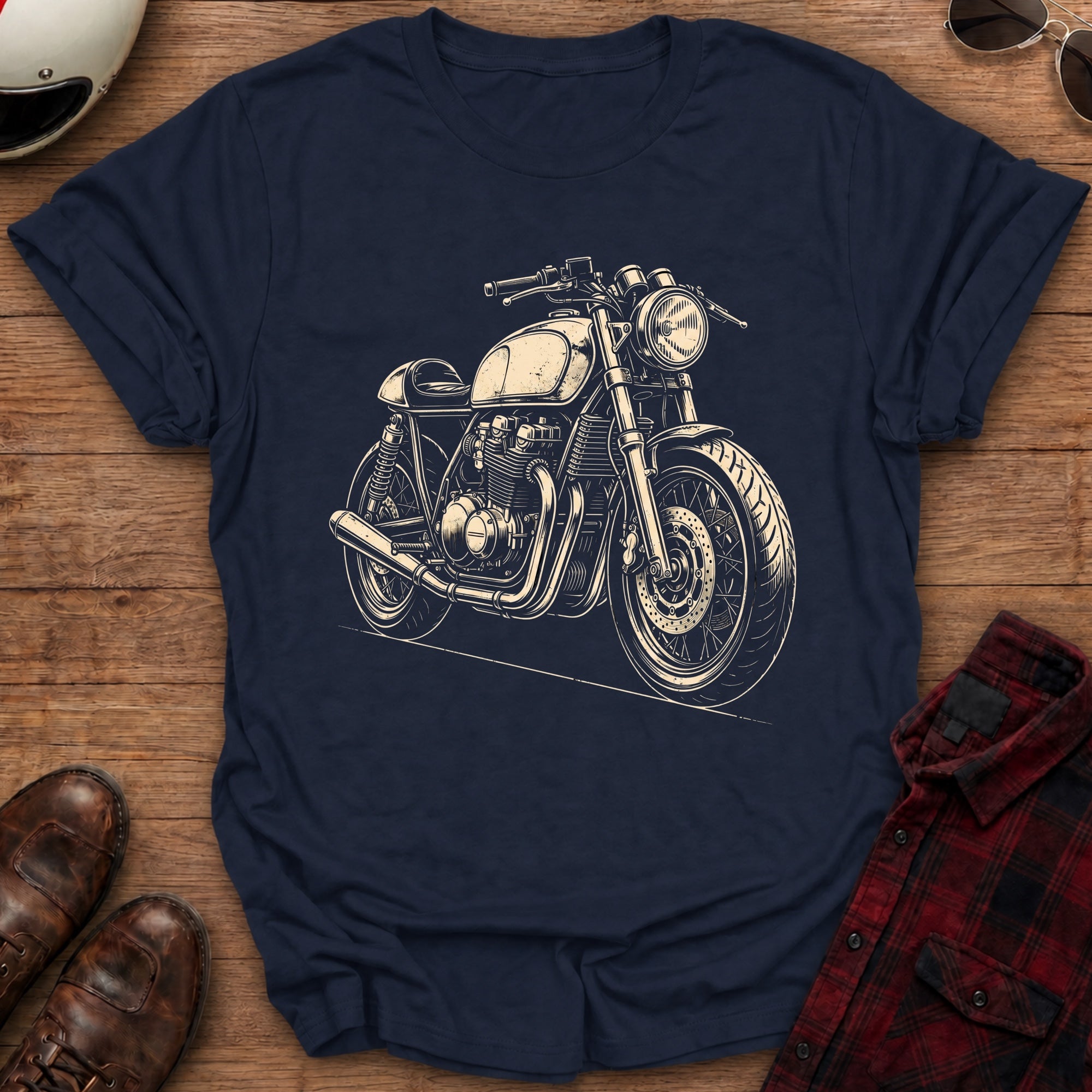 Cafe Racer Motorcycle T-Shirt